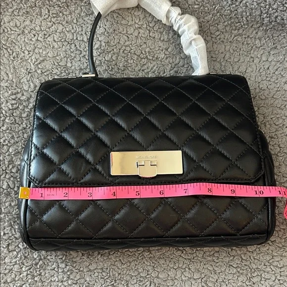 Michael Kors Black Quilted Purse - Picture 11 of 12